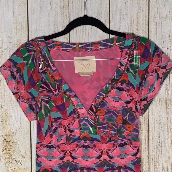 /SALE/ Vanessa Virginia Beaded Chiffon Maxi Dress - Picture 4 of 6